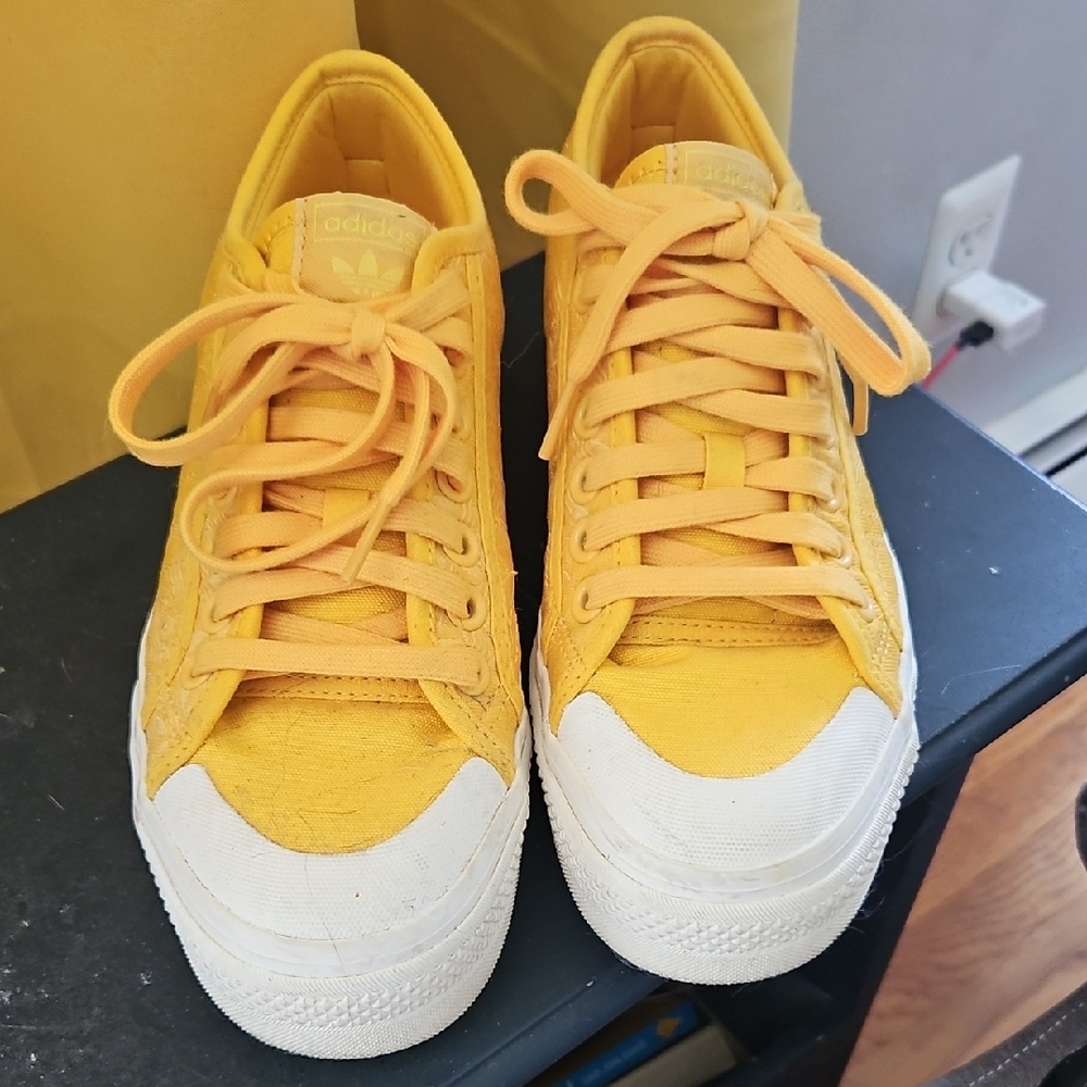 Adidas Golden Yellow Canvas Sneakers